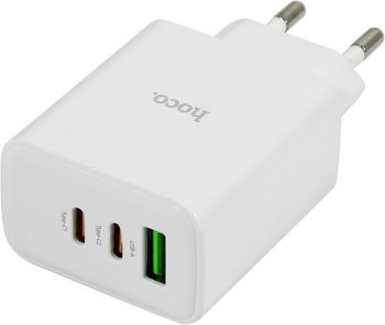 Зарядка USB-устройств Hoco C126A White <798725> USB (Вых. DC5/9/12V, 40W, USB, 2xUSB-C)