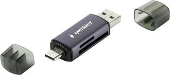 Картридер Gembird <FD2-MSD-6> USB 2.0 AC/AM -> SD/microSD Card Reader/Writer
